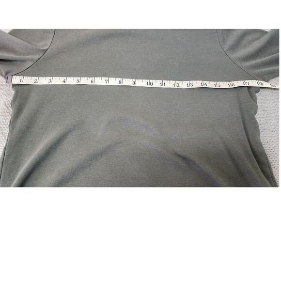 CJ Banks Vintage Olive Green Blouse Three Quarter Sleeve Women"s Small Top - Picture 7 of 8